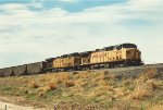Empty coal train rolls north